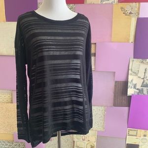 NWT Sheer Striped Top